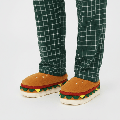 Chaussons femme burger