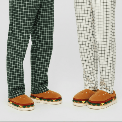 Chaussons femme burger