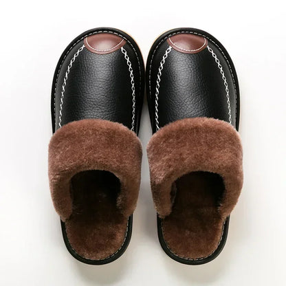 Chausson pour homme en cuir