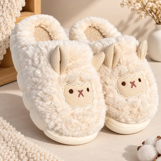 Chausson mouton femme
