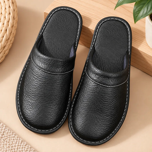 Chausson cuir souple