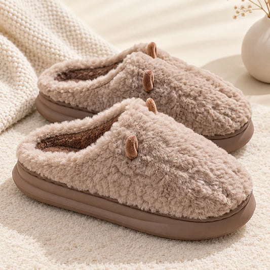 Chaussons chauds femme
