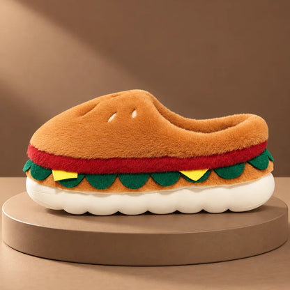 Chaussons femme burger
