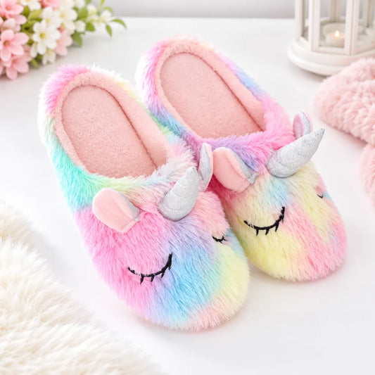 Chaussons licorne fille